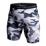 Men Gyms Shorts Elastic Compression