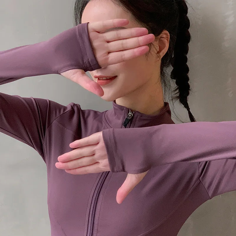 Women Sport Jacket Yoga Coat