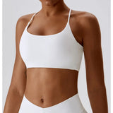 Multi-Strap Cross Back Women Fitness Sports Bra