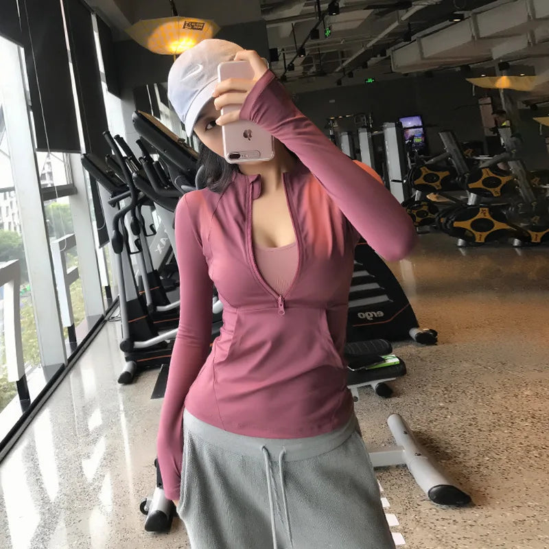 Women Sport Jacket Yoga Coat