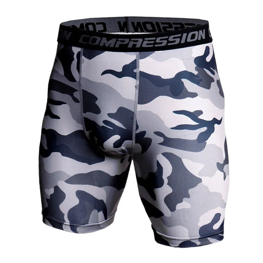 Men Gyms Shorts Elastic Compression