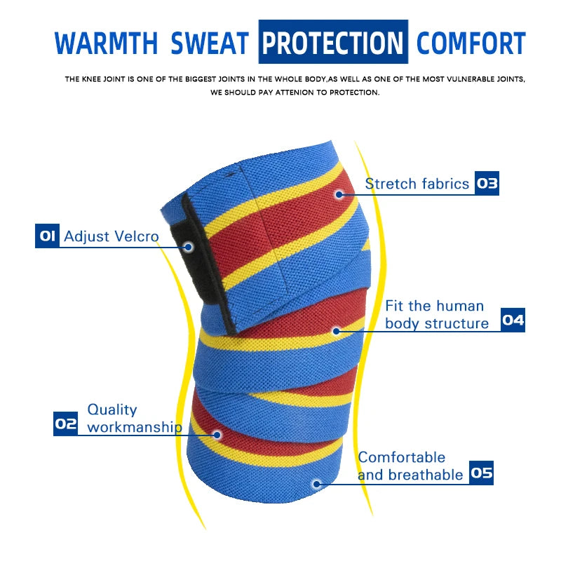 Knee Wraps Men Fitness Weight Lifting