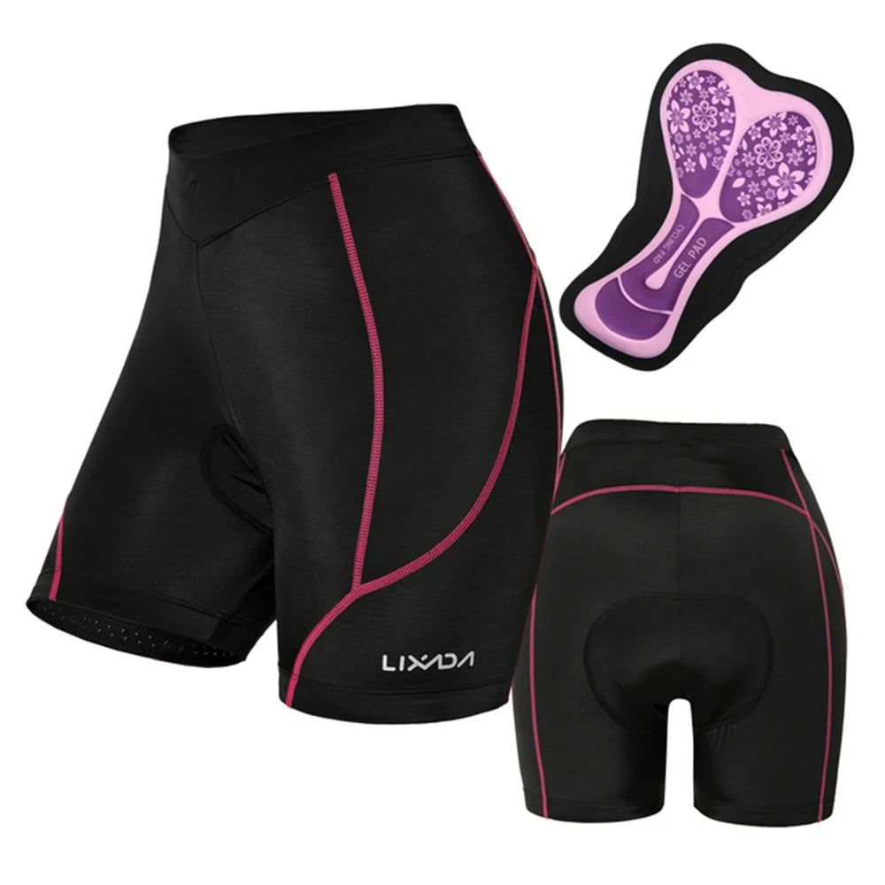 Women Cycling Shorts 3D Foam Gel