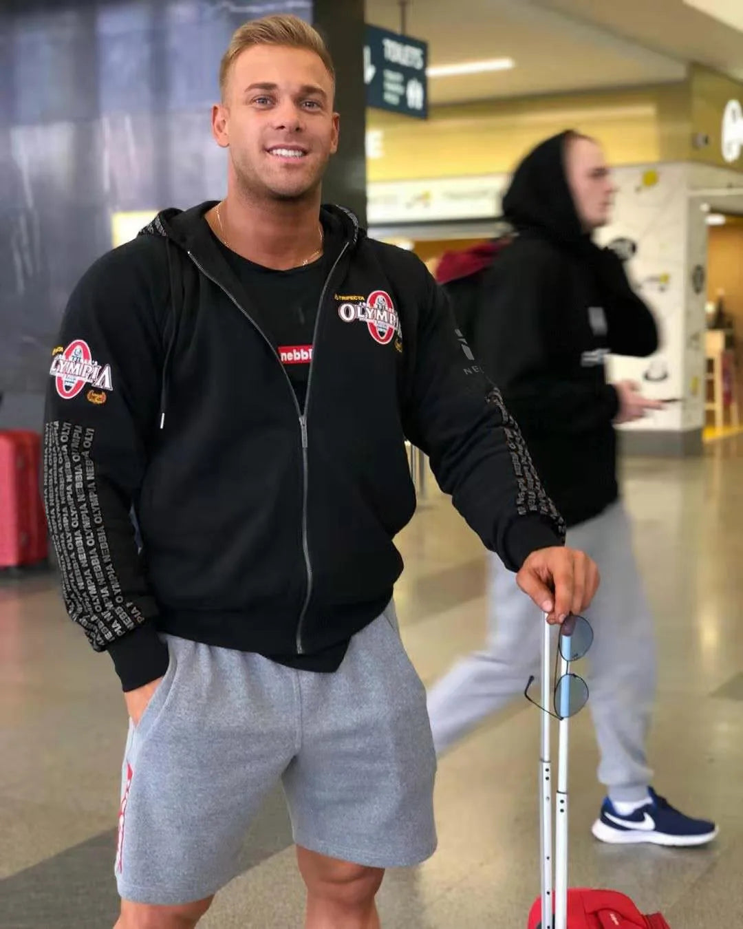 Men Gyms Hoodies Gyms Fitness