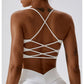 Multi-Strap Cross Back Women Fitness Sports Bra