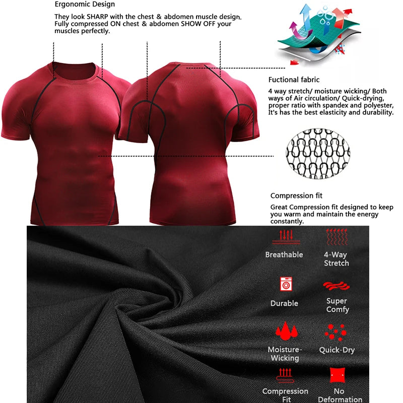 Compression Workout T-Shirt Men