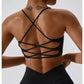 Multi-Strap Cross Back Women Fitness Sports Bra